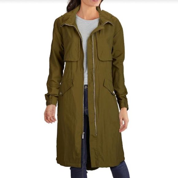 Jackets & Blazers - Kenneth Cole Women's Crinkle Hooded Anorak Coat